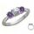 0.17 Carats, Round, Engagement ring with side stones settings