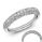 Generations, three sides covered with diamonds wedding band