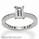 Mill grained round diamonds engagement ring