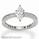 Mill grained round diamonds engagement ring