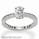 Mill grained round diamonds engagement ring