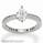 Mill grained round diamonds engagement ring