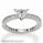 Mill grained round diamonds engagement ring