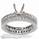 Thin bridal rings set with round diamonds