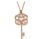 0.82 carats of diamonds Key Pendant