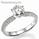 Side diamonds Knife Edge engagement ring settings