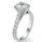 0.29 Carats, Round, Engagement ring with side stones settings