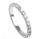 Open Pave wedding ring, 3/4 way pave set 