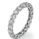 The waves eternity diamond band, 0.85 carats 