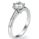 Designers model,6 prongs with side stones