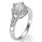One row Halo for bigger diamonds