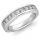 Princess diamonds wedding band, 1.50 carats