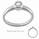 0.14 Carats, Round, Engagement ring, solitaire diamond