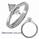 Low profile solitaire engagement ring settings