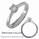 Low profile solitaire engagement ring settings