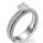 Contemporary spirals engagement ring
