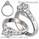 Semi set engagement ring, CrissCross 
