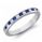 Diamond and Sapphires wedding band