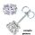 Oval  diamonds stud earrings
