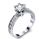Hand engraved antique engagement ring style