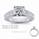 Engagement ring set with 0.8Cts diamonds