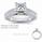 Engagement ring set with 0.8Cts diamonds