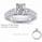Engagement ring set with 0.8Cts diamonds