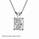 Pendant for Radiant cut diamond -settings