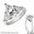 Engagement ring settings with side triangle diamonds