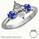 1 carat sides Blue Sapphires Engagement ring