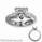 Hand engraved heavy contour engagement ring
