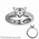 Hand engraved heavy contour engagement ring