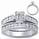 Bridal rings set, sides 1 carat round diamonds