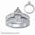 Bridal rings set, sides 1 carat round diamonds