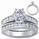 Bridal rings set, sides 1 carat round diamonds