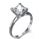 0.3 Carats, Princess, Engagement ring, solitaire diamond