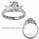 Engagement ring, side Princess diamonds 0.40Cts