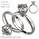 Tulip style solitaire engagement ring