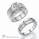 0.24 Carats, Round, Engagement and Wedding Diamond Rings Set