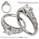 Round side stones engagement ring