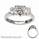 Engagement ring with side diamonds 0.33 carats