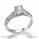 Antique style engagement ring, hand engraved