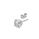 Men Round diamond earring stud-settings
