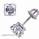 Asscher Cut diamond stud earrings