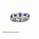 4.7mm Round Diamond and Sapphires  wedding  or anniversary band-finished