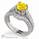 0.78 Carats, Round, Engagement and Wedding Diamond Rings Set