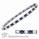 1.2 carat Diamonds and 2 carat Sapphires Tennis Bracelet