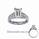Engagement ring settings, 0.5 carat accent Princess
