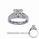 Engagement ring settings, 0.5 carat accent Princess