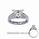 Engagement ring settings, 0.5 carat accent Princess